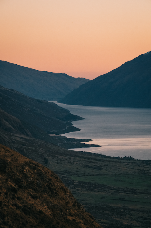 Sunset in Quenstown, Central Otago